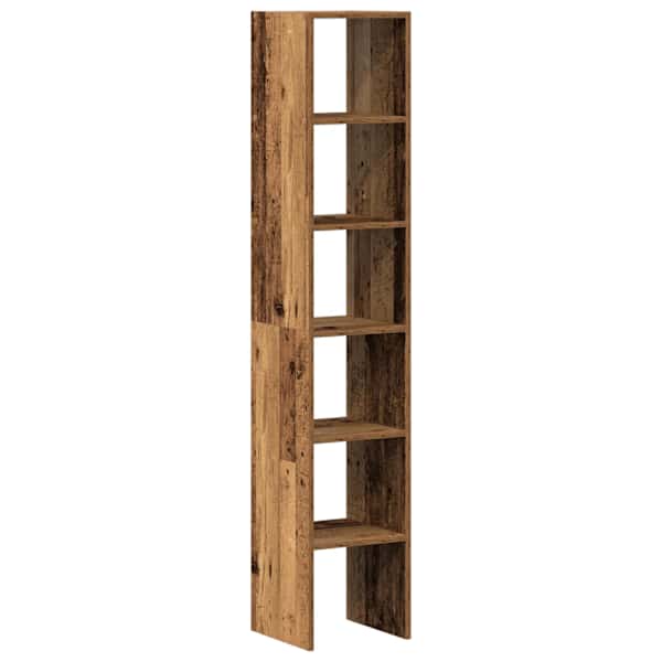 Raamatukapid 2tk, virnastatav, vana puit, 30 × 30 × 80cm, tehispuit