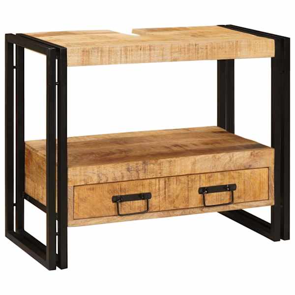 Peegli kapp sahtliga Pruun 71 × 33 × 58 cm Tugev mango puu