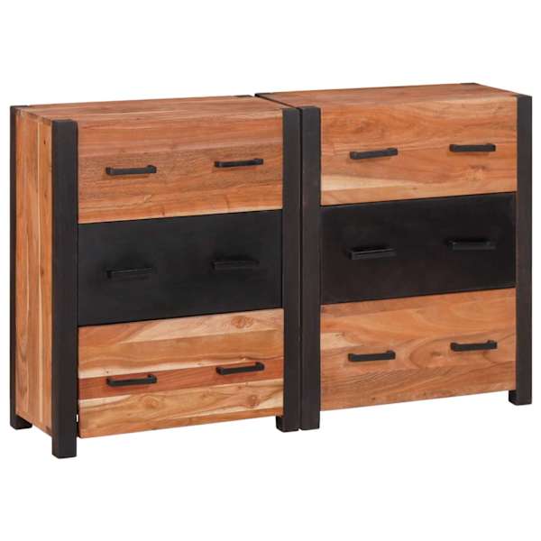 Kõide 3 tk Pruun 110 × 30 × 75 cm Tugev akatsiapuu