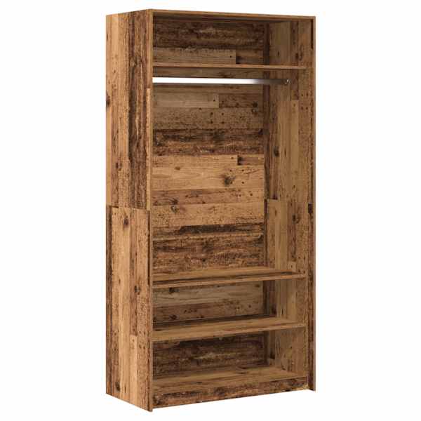 Garderoob vana puit 100 × 50 × 200 cm tehispuit