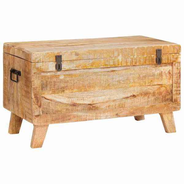 Salvestuskarp ladustamisega lukuga 70 × 35 × 40 cm mangopuit