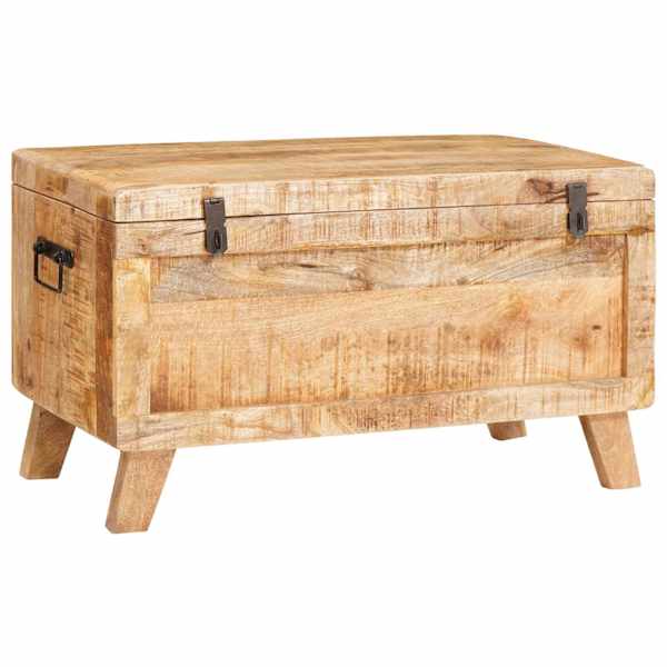 Salvestuskarp ladustamisega lukuga 70 × 35 × 40 cm mangopuit