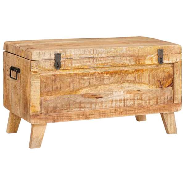 Salvestuskarp ladustamisega lukuga 70 × 35 × 40 cm mangopuit