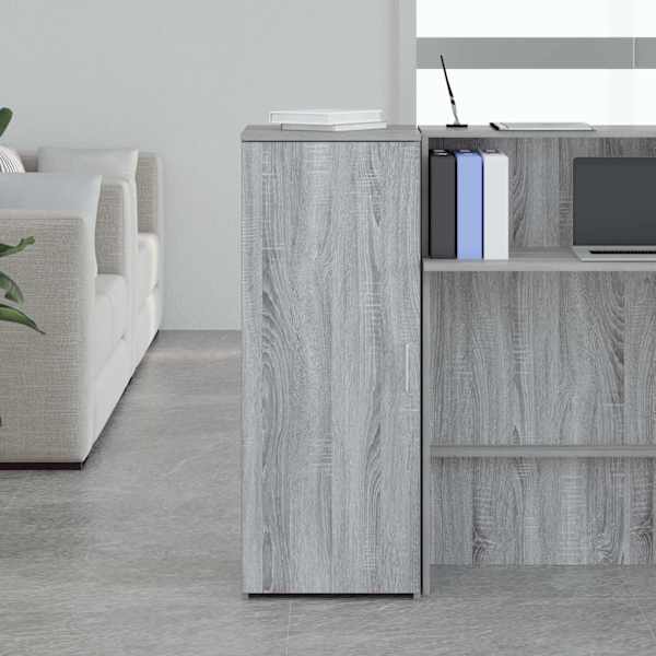 Hoiukapp, hall Sonoma tamm, 40 × 45 × 103,5 cm tehispuit