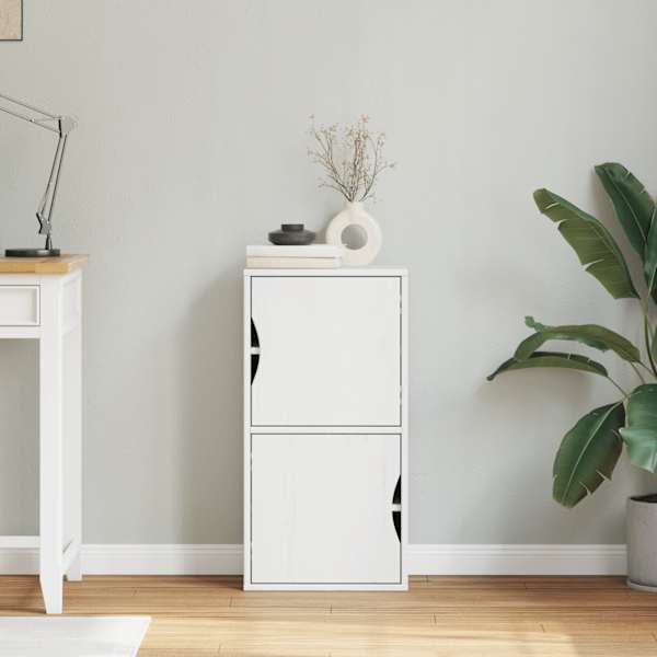 Külgkapp "ODDA" Valge 40 × 24 × 79 cm täispuidust mänd