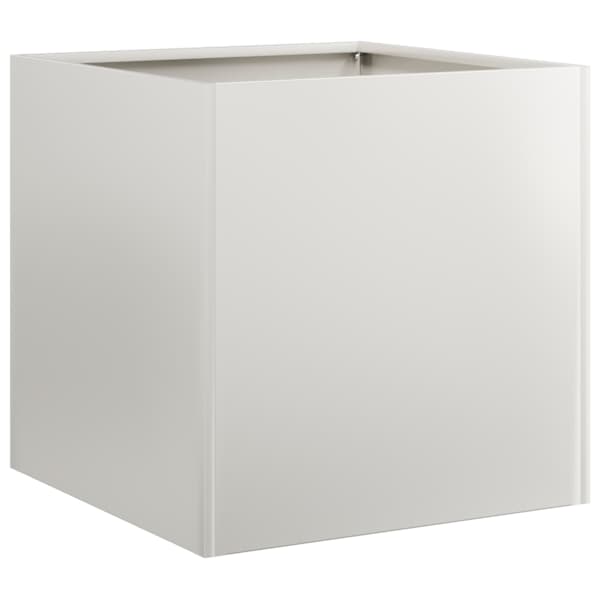 Taimekast 40 × 40 × 40 cm, roostevaba teras – hõbedane