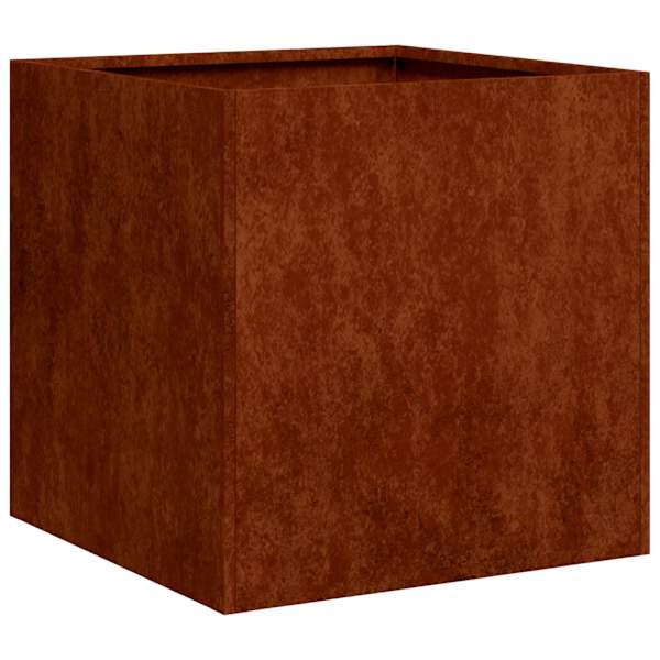 Taimekast 40 × 40 × 40 cm, ilmastikukindel teras – roostekarva