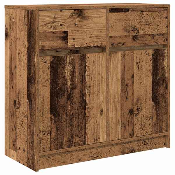 Puhvetkapp sahtliga, vana puit, 80 × 34 × 76 cm, tehispuit