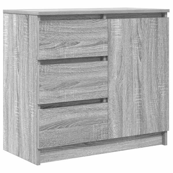 Puhvetkapp sahtliga, hall Sonoma tamm, 71 × 35 × 65 cm, tehispuit