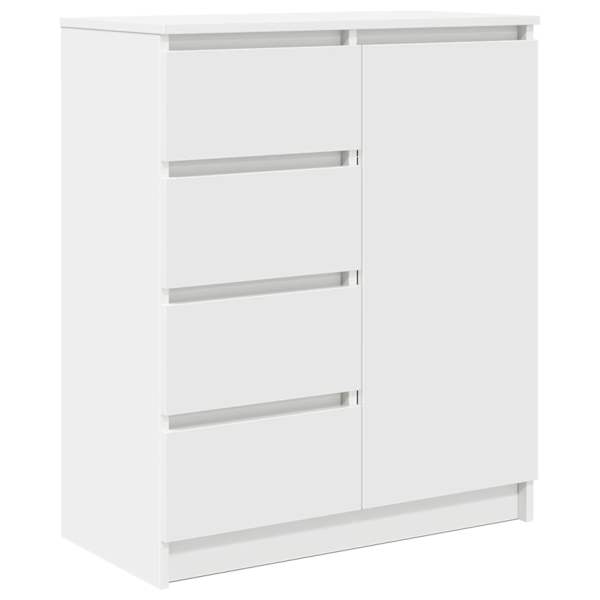 Puhvetkapp sahtlitega, valge, 71 × 35 × 84 cm, tehispuit
