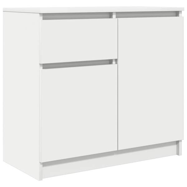 Puhvetkapp sahtliga, valge, 71 × 35 × 65 cm, tehispuit