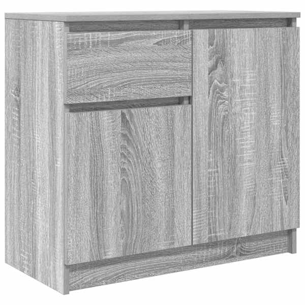 Puhvetkapp sahtliga, hall Sonoma tamm, 71 × 35 × 65 cm, tehispuit
