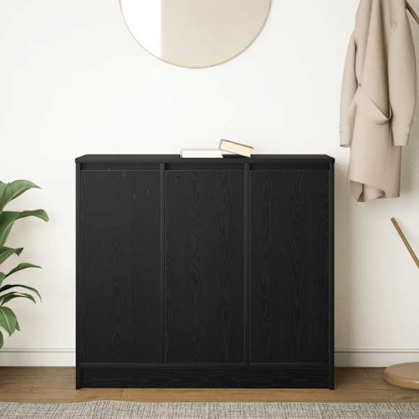 Puhvetkapp, must tamm, 85 × 34 × 76 cm, tehispuit