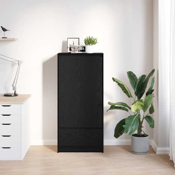 Kapp sahtliga, must tamm 55,5 × 34 × 119,5 cm, tehispuit