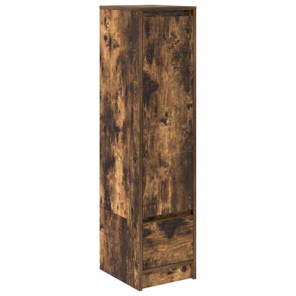 Kõrge kapp, suitsutatud tamm, 29,5 × 34 × 119,5 cm tehispuit