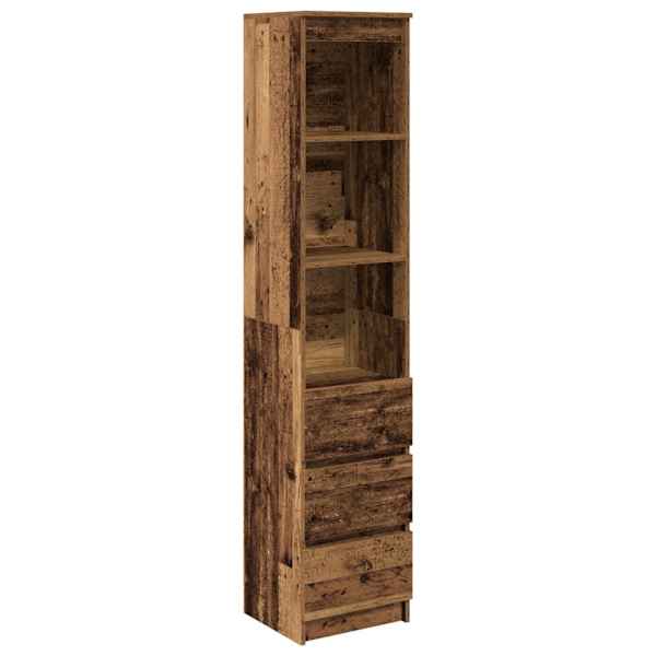 Highboard Old Wood 37,5 × 35 × 180 cm Engineered Wood