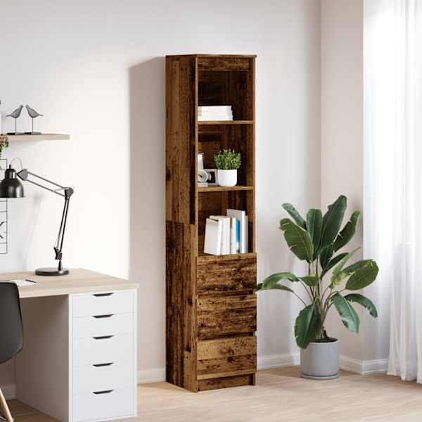 Highboard Old Wood 37,5 × 35 × 180 cm Engineered Wood