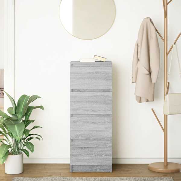 Puhvetkapp, hall Sonoma tamm, 37,5 × 35 × 99 cm, tehispuit