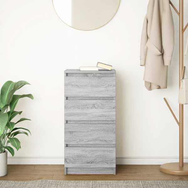 Puhvetkapp, hall Sonoma tamm, 37,5 × 35 × 76 cm, tehispuit