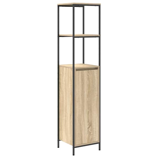 Vannitoa kapp riiulitega sonoma tamm 36 × 35 × 165 cm