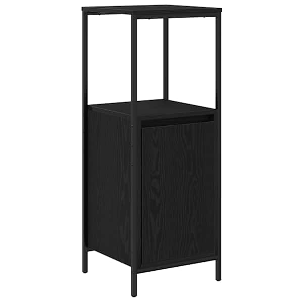 Riiulitega vannitoakapp must tamm 36 × 35 × 95 cm