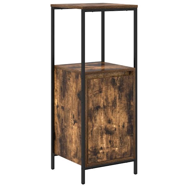 Riiulitega vannitoakapp suitsutamm 36 × 35 × 95 cm