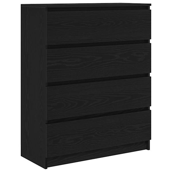 Puhvetkapp, must tamm, 80 × 35 × 99 cm, tehispuit