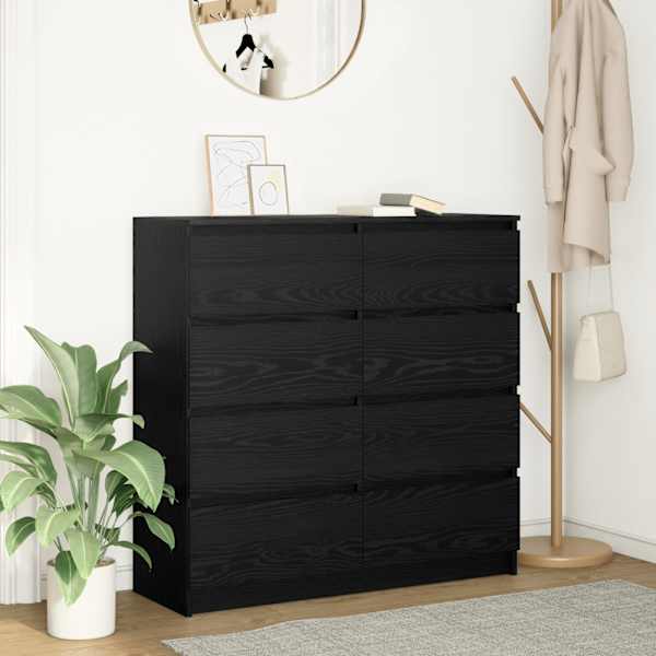 Puhvetkapp, must tamm, 100 × 35 × 99 cm, tehispuit
