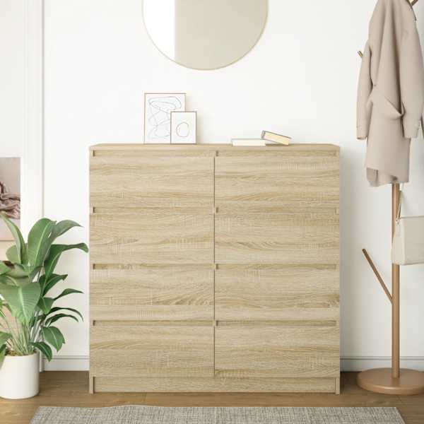 Puhvetkapp, Sonoma tamm, 100 × 35 × 99 cm, tehispuit