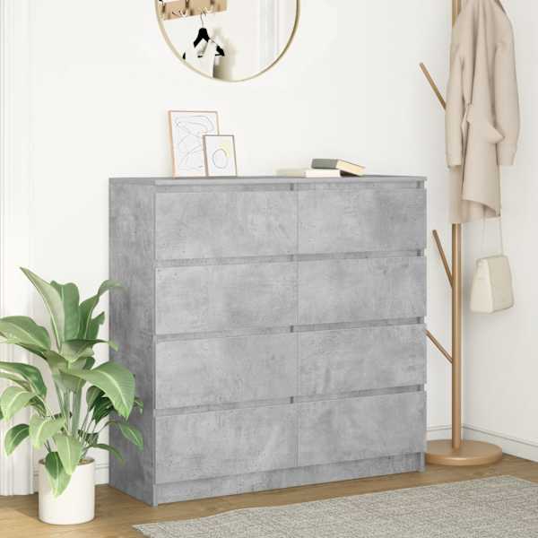 Puhvetkapp, betoonhall, 100 × 35 × 99 cm, tehispuit
