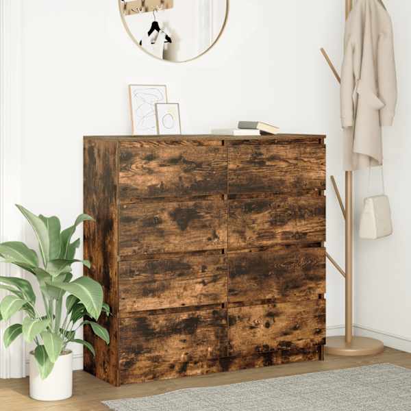 Puhvetkapp, suitsutatud tamm, 100 × 35 × 99 cm, tehispuit