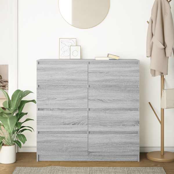 Puhvetkapp, hall Sonoma tamm, 100 × 35 × 99 cm, tehispuit