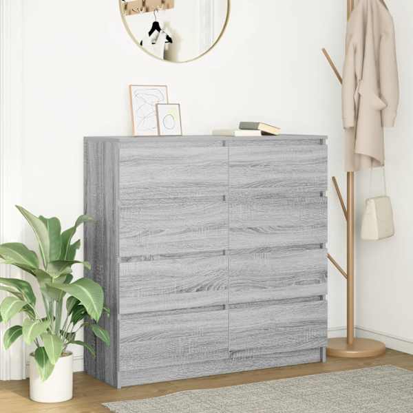 Puhvetkapp, hall Sonoma tamm, 100 × 35 × 99 cm, tehispuit