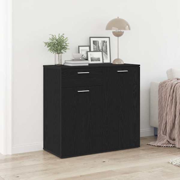 Puhvetkapp, must tamm, 80 × 36 × 75 cm, töödeldud puit