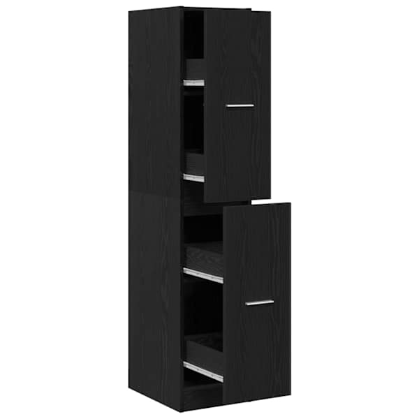 Apteegikapp must tamm 30 × 41 × 144,5 cm töödeldud puit