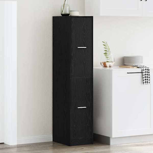 Apteegikapp must tamm 30 × 41 × 144,5 cm töödeldud puit