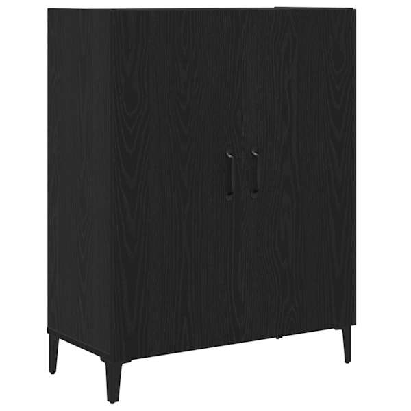 Puhvetkapp, must tamm, 69,5 × 34 × 90 cm, tehispuit