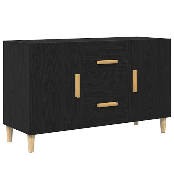 Puhvetkapp, must tamm, 100 × 36 × 60 cm, tehispuit