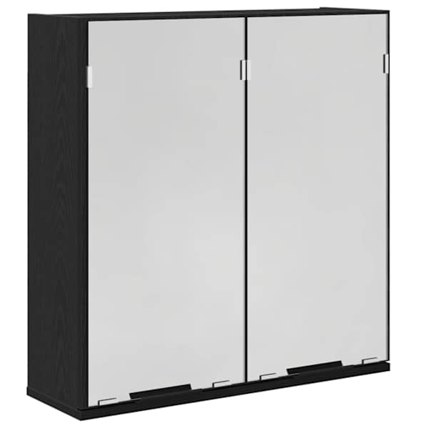 Peeglikapp Must tamm 64 × 20 × 67 cm Tehispuit