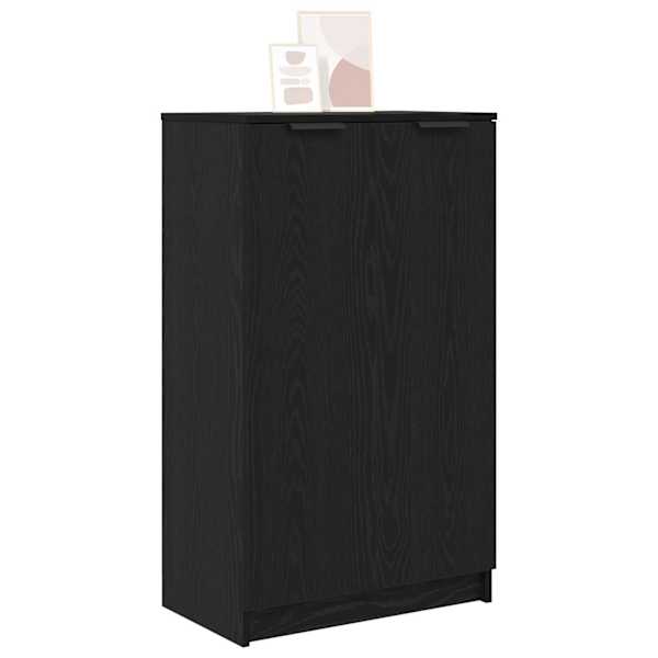 Kinga kapp riiuliga uksega Must tamm 59 × 35 × 100 cm Tehispuit