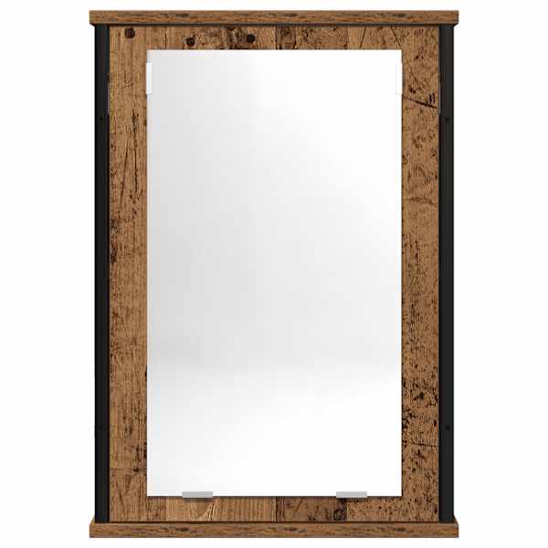 Vannitoa peegelkapp vana puit 42 × 12 × 60 cm tehispuit