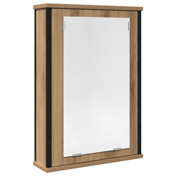 Vannitoa peegelkapp, käsitöötamm, 42 × 12 × 60 cm, tehispuit