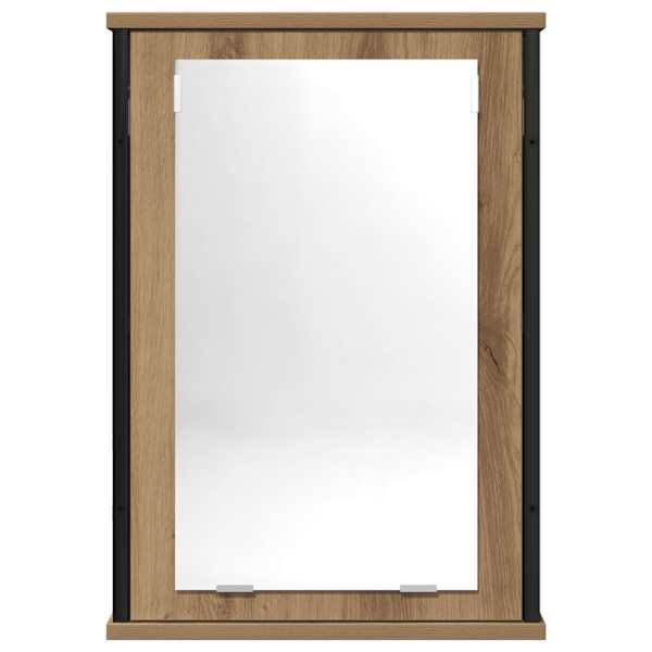 Vannitoa peegelkapp, käsitöötamm, 42 × 12 × 60 cm, tehispuit