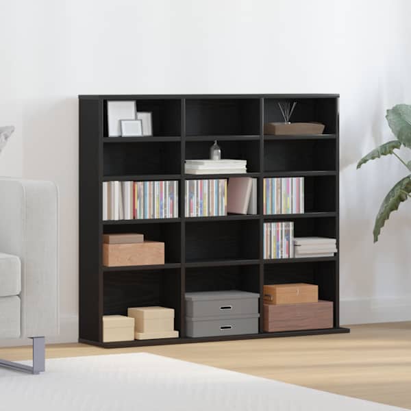 CD-kapp must tamm 100 × 23 × 89,5 cm töödeldud puit
