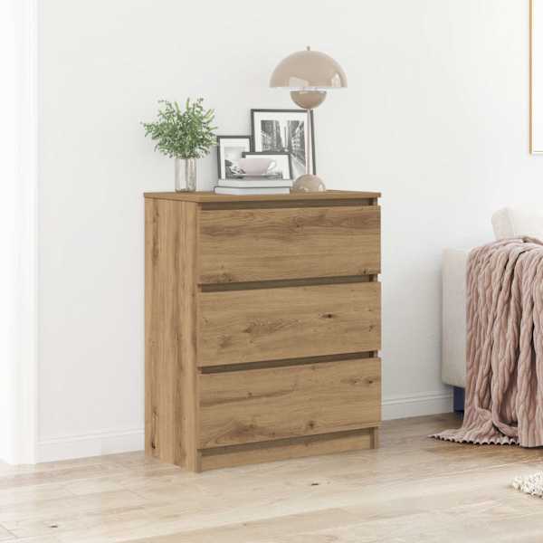 Kummut, käsitööna valminud tamm, 60 × 35 × 76 cm, töödeldud puit