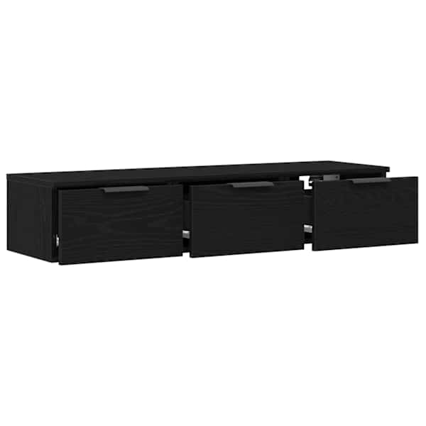 Seinekapp sahtliga Must tamm 102 × 30 × 20 cm Tehispuit