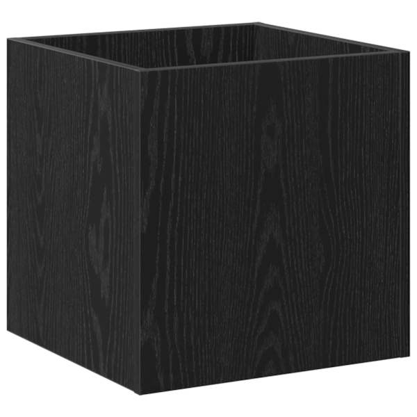 Taimekast 40 × 40 × 40 cm, tehispuit – must tamm