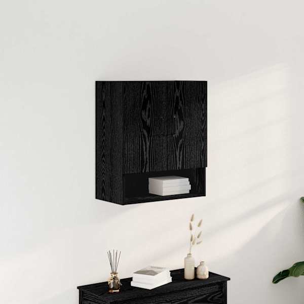 Seinekapp 60 × 30 × 70 cm Tehispuit Must tamm