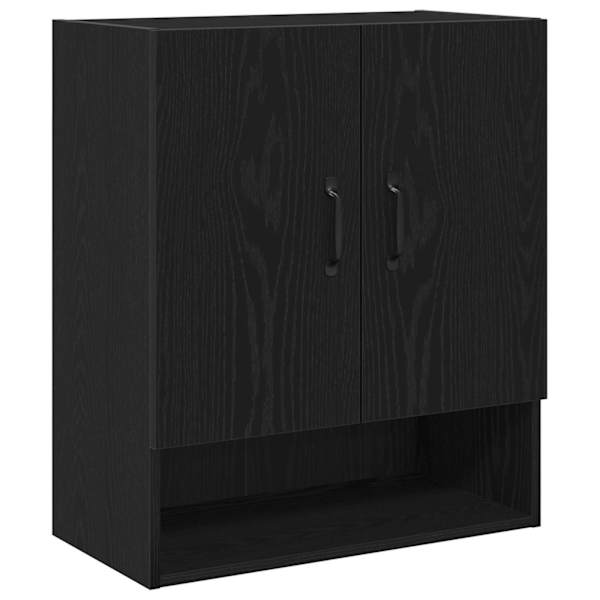 Seinekapp 60 × 30 × 70 cm Tehispuit Must tamm