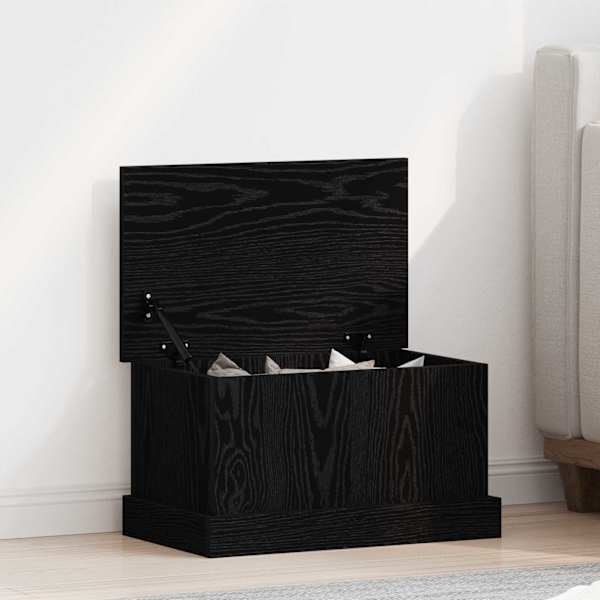 Salvestuskarp Must tamm 50 × 30 × 28 cm Tehispuit